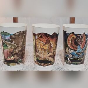 Jurassic PARK 1990S Coca Cola MCDONALDS Tumblers